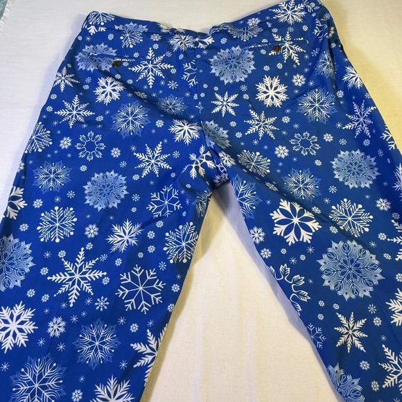 Shinesty Snowflake Western Suit Jacket 50 Pants 46x35 Blue White Holiday Party - Picture 11 of 16